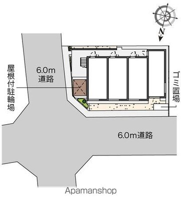 クレイノコラットⅠ[1K/21.1m2]の配置図