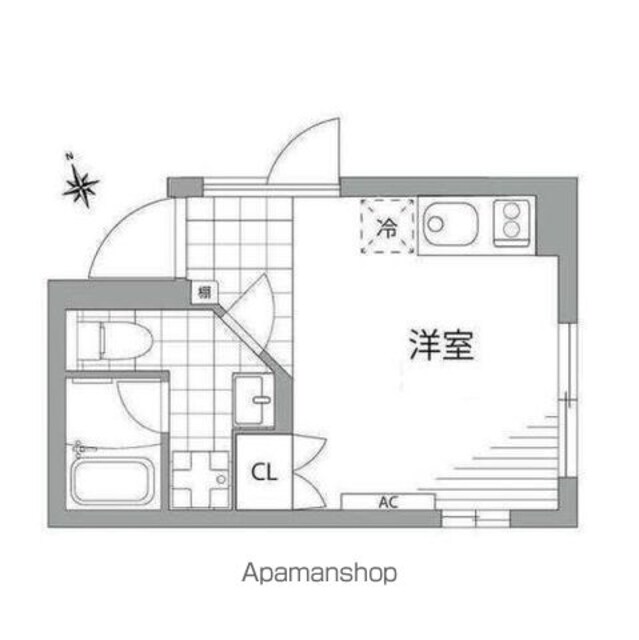 ＥＸＡＭ桜新町[1R/20.74m2]の間取図