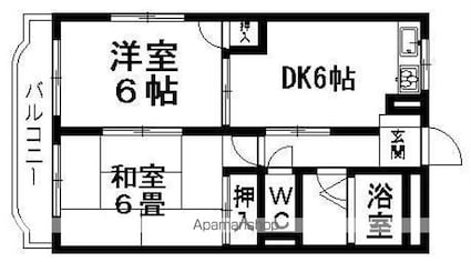 イデアルＫ[2DK/50.16m2]の間取図