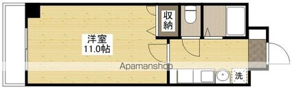 十日市森野ビル[1K/30.44m2]の間取図