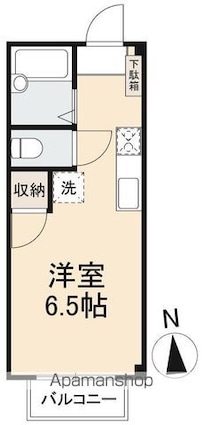 香川県高松市栗林町２丁目[1R/19.87m2]の間取図