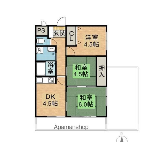 【第２南部マンションの間取り】