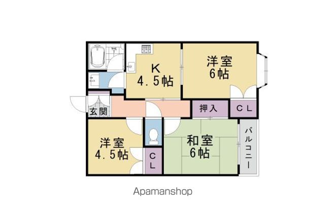 プランドール長岡京の間取り写真
