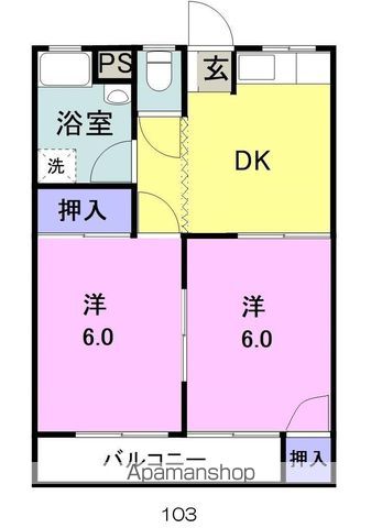 マルタカコーポの間取り写真