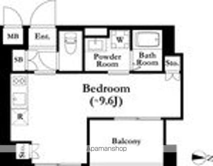ＴＨＥ　ＰＡＬＭＳ錦糸町[1R/26.14m2]の間取図