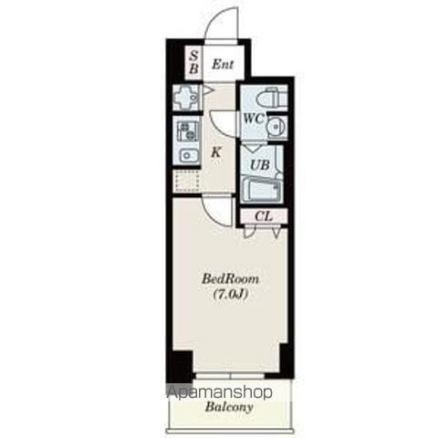 SーRESIDENCE難波BRILLERの間取り写真