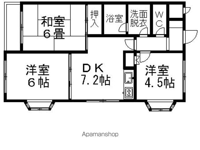 フォンテーヌ南田園の間取り写真