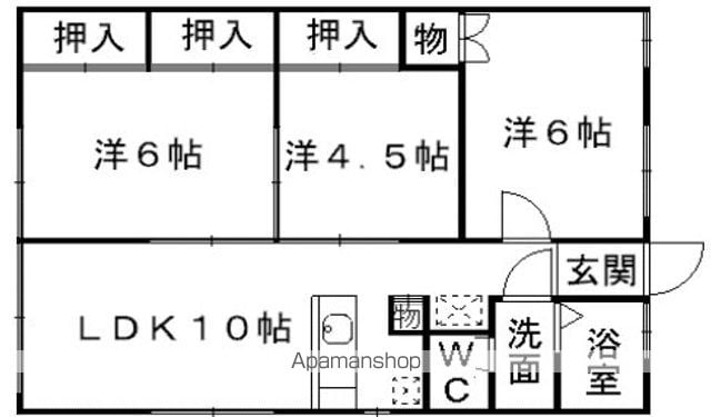 東鋼ハイツの間取り写真
