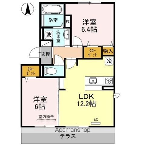 ルーチェ別府の間取り写真