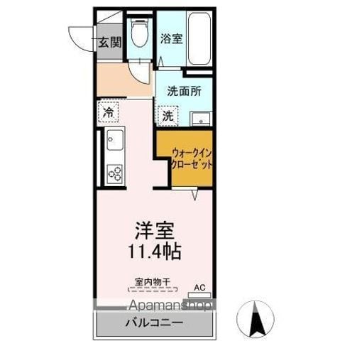ディアライズ小郡船倉町A棟の間取り写真