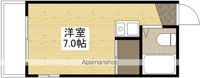 フォルテシモ住吉[1R/16.8m2]の間取図