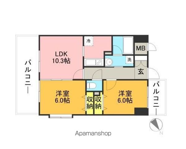 キルンズ博多駅南の間取り