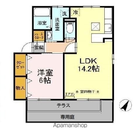 ベルデュールの間取り写真