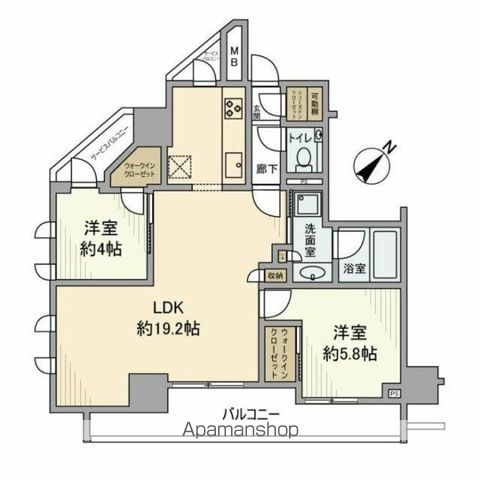 アトラス西日暮里道灌山の間取り写真