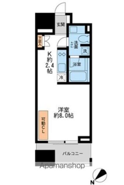 プロスペクトＫＡＬＯＮ三ノ輪[1K/28.72m2]の間取図