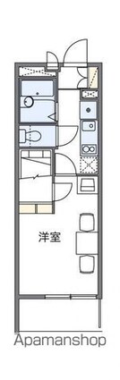 レオパレスベトレーテンナーベ[1K/19.87m2]の間取図