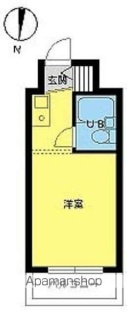 スカイコート下高井戸[1R/15.88m2]の間取図