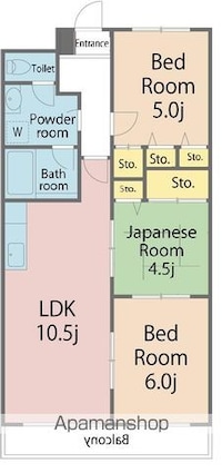 リアライズ鳴門[3LDK/63.28m2]の間取図