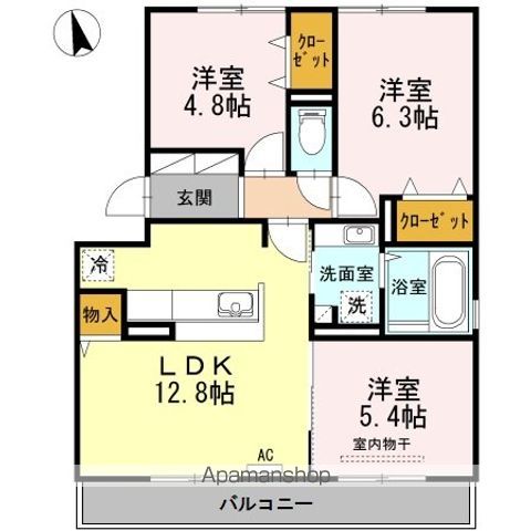 ＤーＲＯＯＭ小田部の間取り