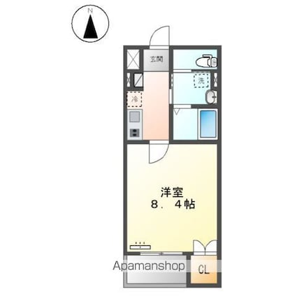オークロシェ[1K/29.94m2]の間取図