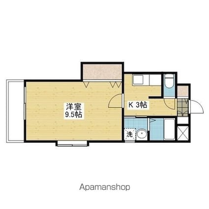 コンフォート２３[1K/32.4m2]の間取図