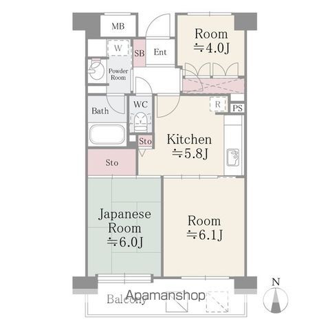 フレスコ川崎の間取り写真
