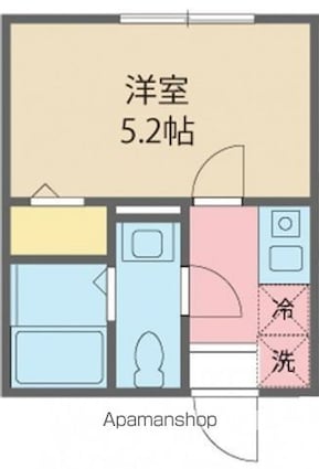 ＧＲＡＮＢＩＯＳ久我山[1K/17.53m2]の間取図