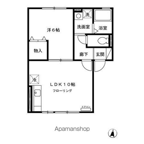 セジュール将軍野東 Aの間取り写真