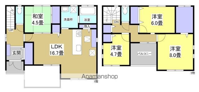 【志都呂町貸家の間取り】