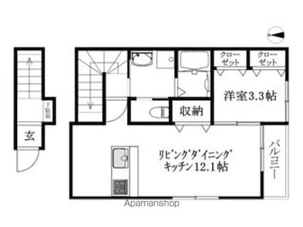 Ｓｅｎｔｉａ南吉田[1LDK/36.56m2]の間取図