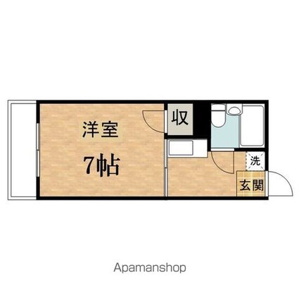 コーポドリームキャッスル[1K/19.35m2]の間取図