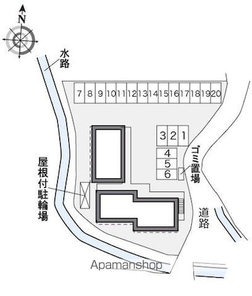 レオパレスラージ　グルーブ　Ⅰ[1K/23.18m2]の駐車場2