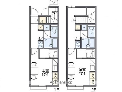 レオパレス花[1K/28.02m2]の間取図