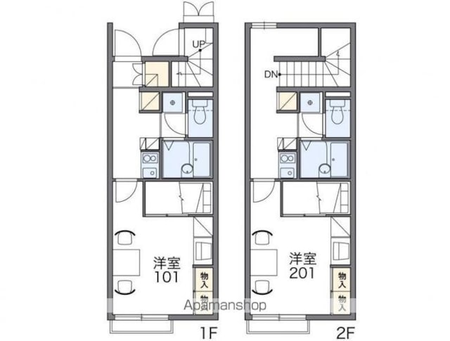 レオパレス花[1K/28.02m2]の間取図