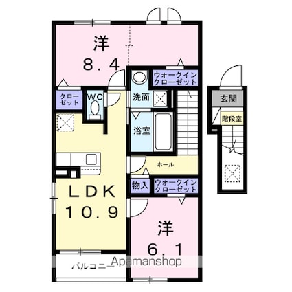 リミテッドⅠ[2LDK/61.14m2]の間取図