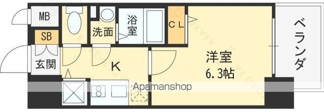 エスリードレジデンス大阪福島の間取り写真