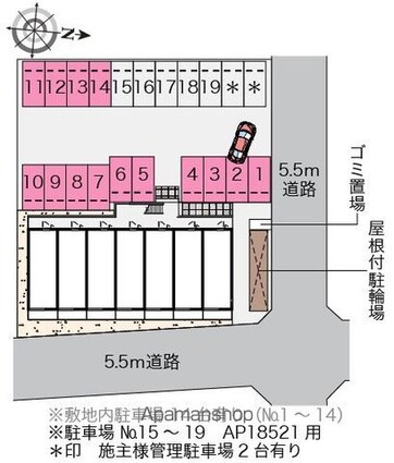 ミランダグレイス南手城[1R/27.8m2]の配置図