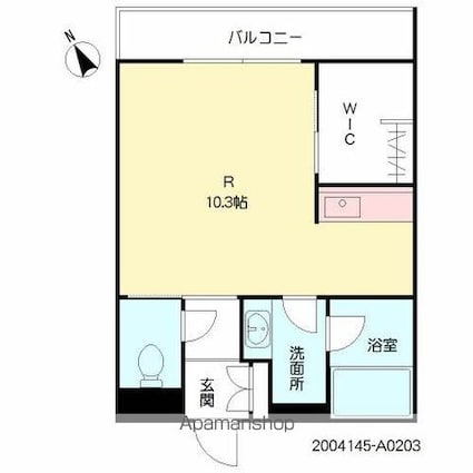 シャーメゾン・ドゥリシェス[1R/30.25m2]の間取図