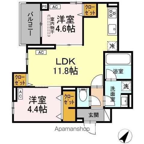 セレスティア綾瀬の間取り写真