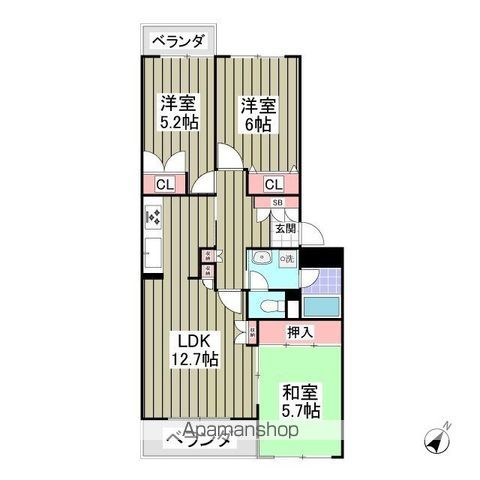 ラレーブ八千代台の間取り写真