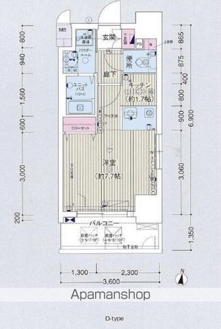 プレサンス名古屋城前の間取り写真