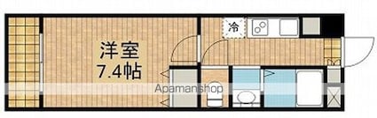 東京都立川市柴崎町３丁目[1K/24.16m2]の間取図