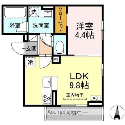 コンフォートTOWAの間取り写真