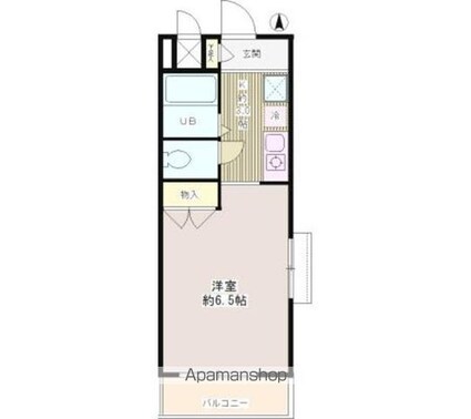 ラ・テラスＫ[1R/20.09m2]の間取図