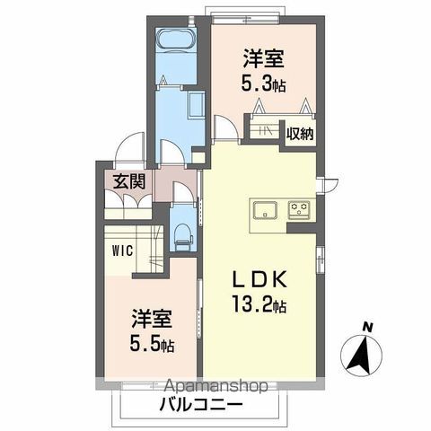 シャーメゾン西久万 C棟の間取り写真