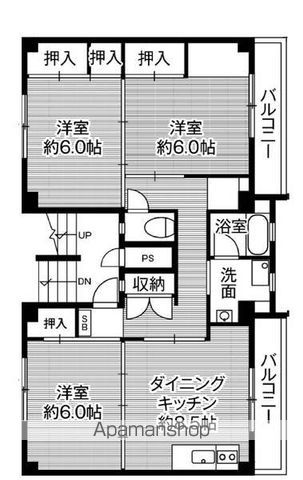 ビレッジハウス美園II4号棟の間取り写真