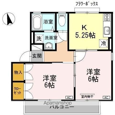 メゾンパーク東和田 Aの間取り写真