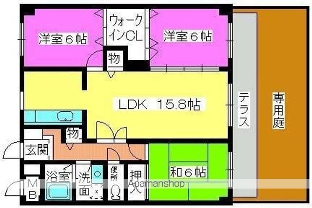 ウエストビレッジ長丘の間取り写真