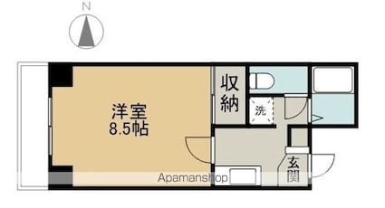 居町グリーンハイツ[1K/24m2]の間取図