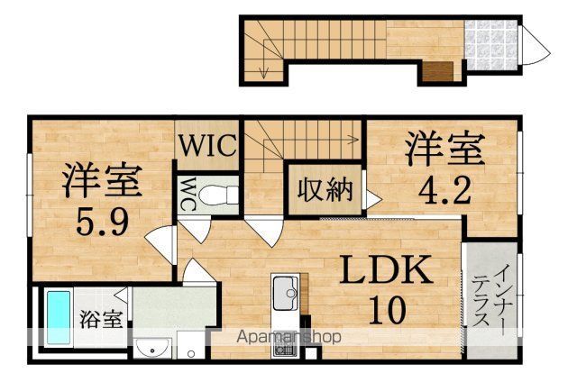 南京終7丁目アパート工事の間取り写真